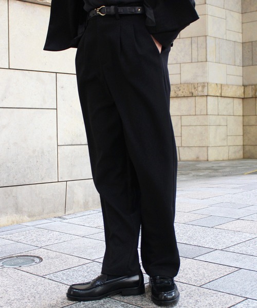Noen（ノエン） スラックス シンチバックテーパードスラックス メンズ