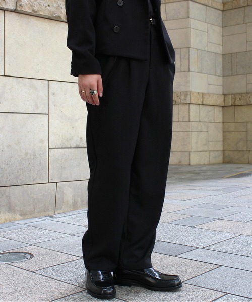 Noen（ノエン） スラックス シンチバックテーパードスラックス メンズ