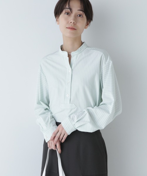 「human woman」 長袖カットソー MEDIUM グリーン レディース