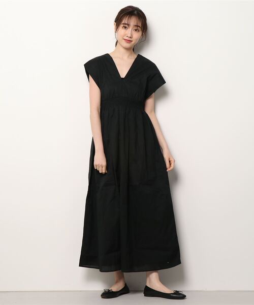 マリハ　ノースリーブワンピース￼￼ 36 MARIHA 「MARIHA」 ノースリーブワンピース 36 ブラック