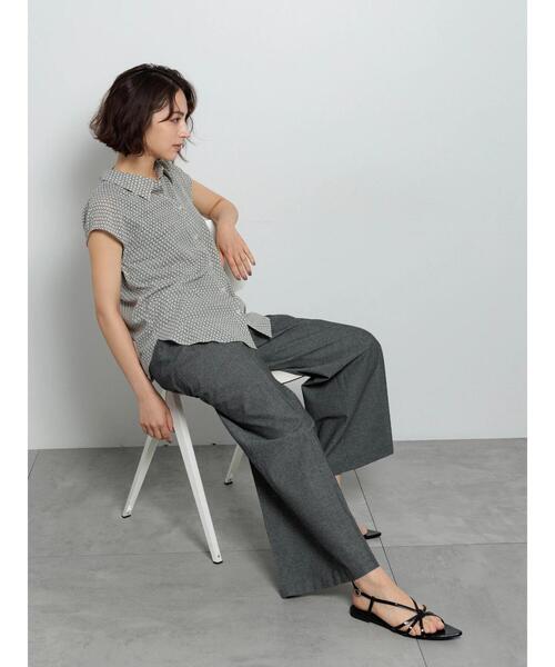 パンツ tei TRIACETATE JERSEY WIDE PANTS / トリアセテートジャージーワイド