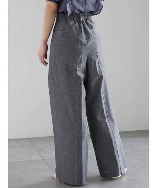 Te chichi（テチチ） パンツ シャンブレーワイドパンツ レディース