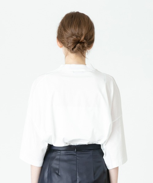 [allureville] 7 минут рукав cut and sewn 2 черный женский 
