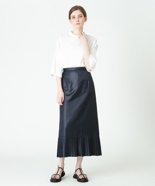 [allureville] 7 минут рукав cut and sewn 2 черный женский 
