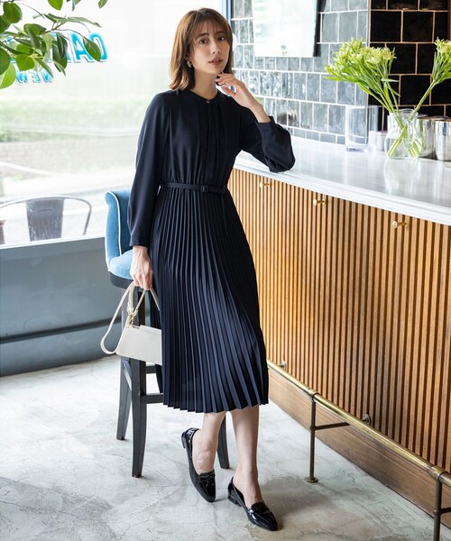 ANY SIS（エニィスィス） ワンピース 「洗える」ノーブルプリーツ