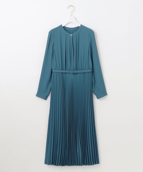 ONWARD CROSSET ANYSISノーブルプリーツワンピース　ネイビーL ノーブルプリーツ ワンピース / ANY SIS | ファッション通販 【公式