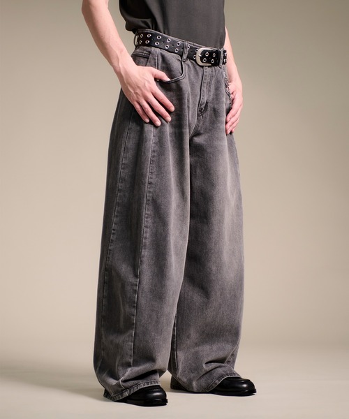 CALIFORNIA OUTFITTERS ワイドパンツ ジーンズ 7A8 サイド切り替え