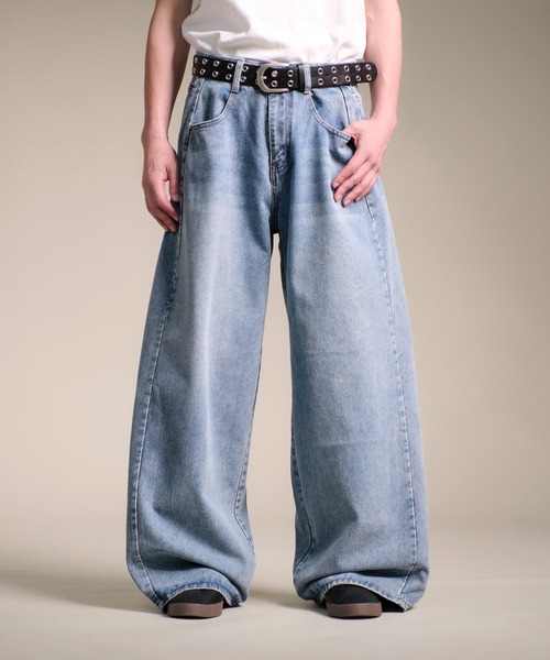 CALIFORNIA OUTFITTERS ワイドパンツ ジーンズ 7A8 サイド切り替え