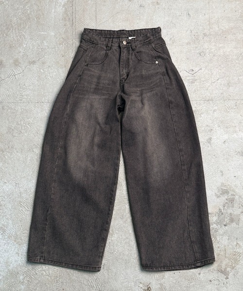 CALIFORNIA OUTFITTERS ワイドパンツ ジーンズ 7A8 サイド切り替え