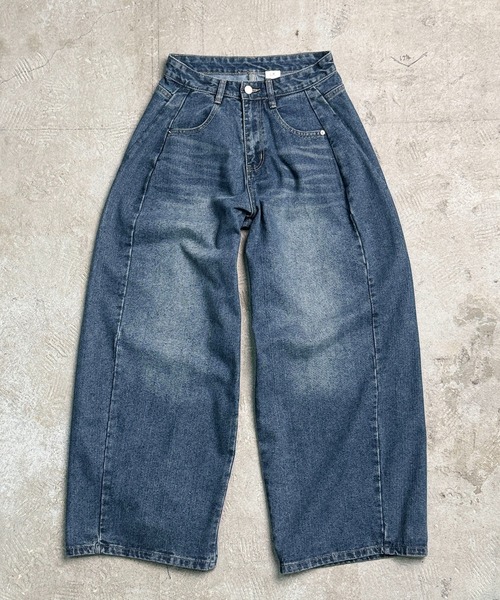 CALIFORNIA OUTFITTERS ワイドパンツ ジーンズ 7A8 サイド切り替え