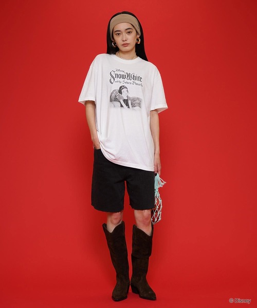 DISPATCHER NO.8 tシャツ 白雪姫/オーバーサイズTシャツ レディース