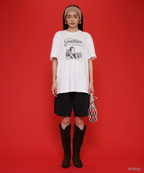 DISPATCHER NO.8 tシャツ 白雪姫/オーバーサイズTシャツ レディース