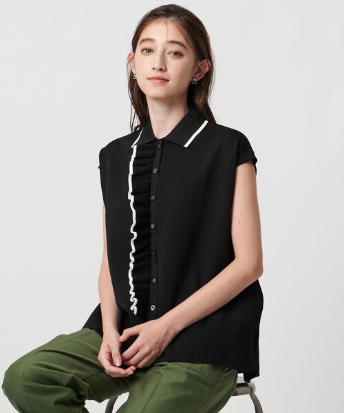 UNITED ARROWS ベスト ジレ ミニマル フリル レディース