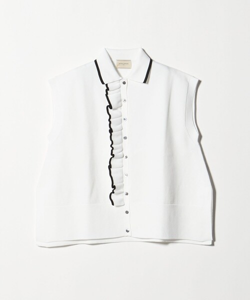 UNITED ARROWS ベスト ジレ ミニマル フリル レディース