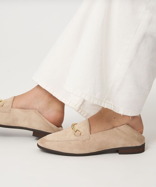 【新品】グリーンレーベルリラクシング ファービットローファー 24.5 green label relaxing（グリーンレーベルリラクシング） ローファー