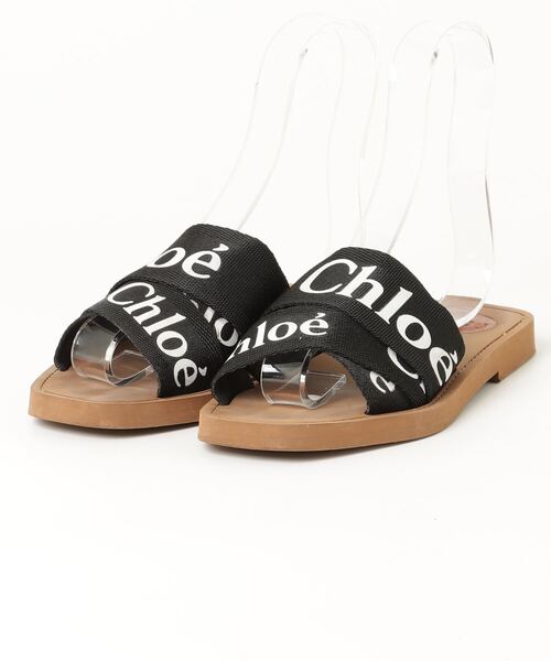 Chloe 「Chloe」 フラットサンダル 37 ブラック レディース