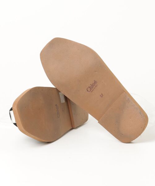 Chloe 「Chloe」 フラットサンダル 37 ブラック レディース
