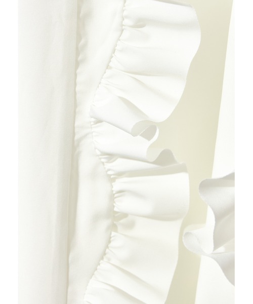NOTRE emor ワンピース ruffled wave frill dress : ZOZOTOWN