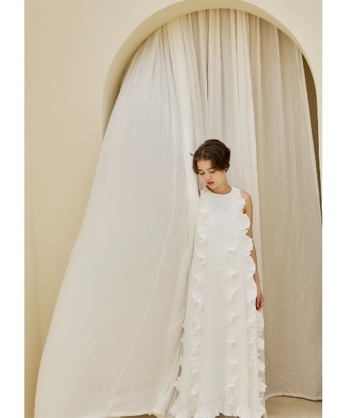 emor /ruffled wave frill dress/フリルワンピース NOTRE emor ワンピース ruffled wave frill dress : ZOZOTOWN