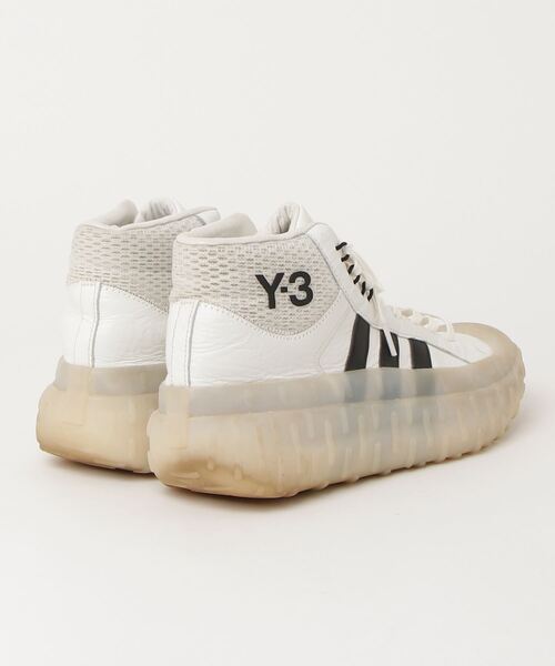 Y-3 ホワイト ハイカットスニーカー Y-3 「Y-3」 ハイカットスニーカー 28.5cm ホワイト×ブラック