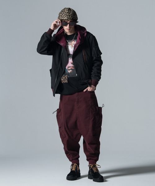 glamb サルエルパンツ M glamb 「glamb」 サルエルパンツ M ワイン メンズ : ZOZOTOWN