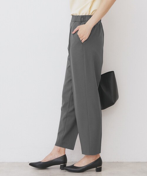 index（インデックス） パンツ ラメピンストライプイージーテーパード