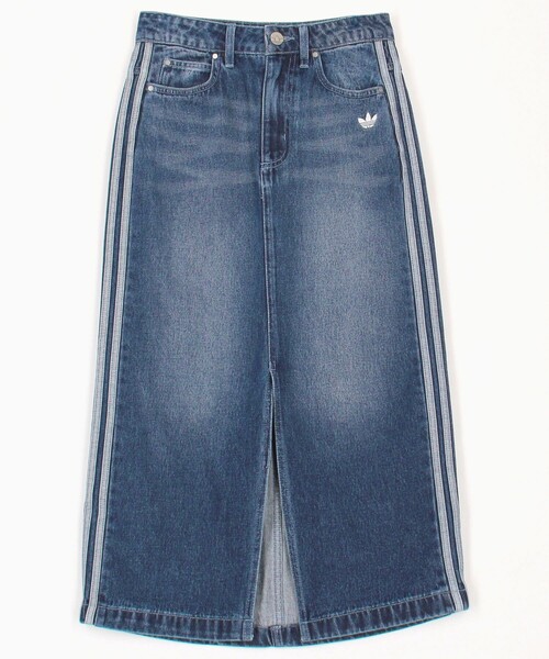 adidas デニム ロングスカート タイトスカート M L FREAK'S STORE デニムスカート adidas/アディダス DENIM LONG