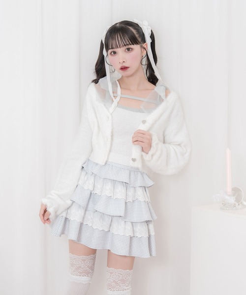 Honey Cinnamon（ハニーシナモン） カーディガン フェザーニット