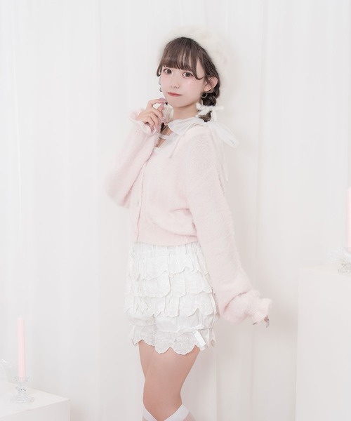 Honey Cinnamon（ハニーシナモン） カーディガン フェザーニット