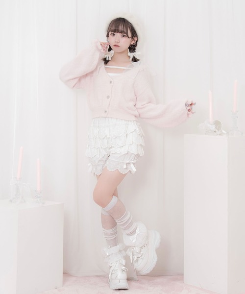 Honey Cinnamon（ハニーシナモン） カーディガン フェザーニット