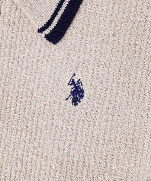 カーディガン U.S. POLO ASSN. × PUBLUX/ユーエスポロアッスン 襟ライン入り ドライバーズニット　限定展開 レディース | PUBLUX | 15