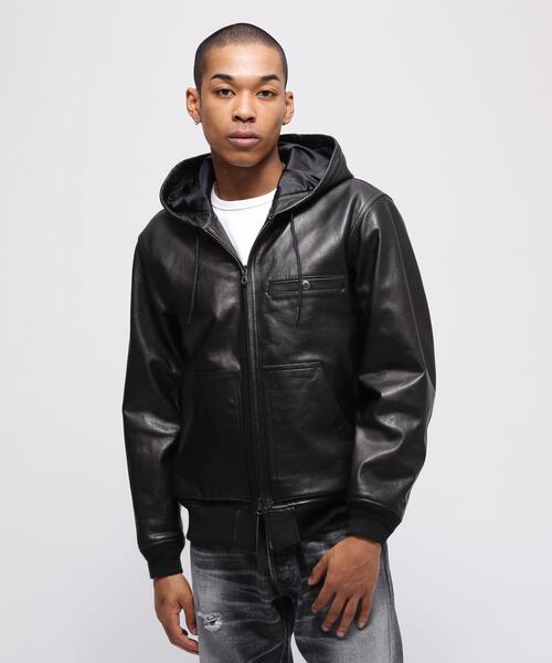 ブルゾン アウター GOAT VEGE HOODED JACKET / ゴート ベジ フーデッド ジャケット / AVIREX / アヴィレックスの画像