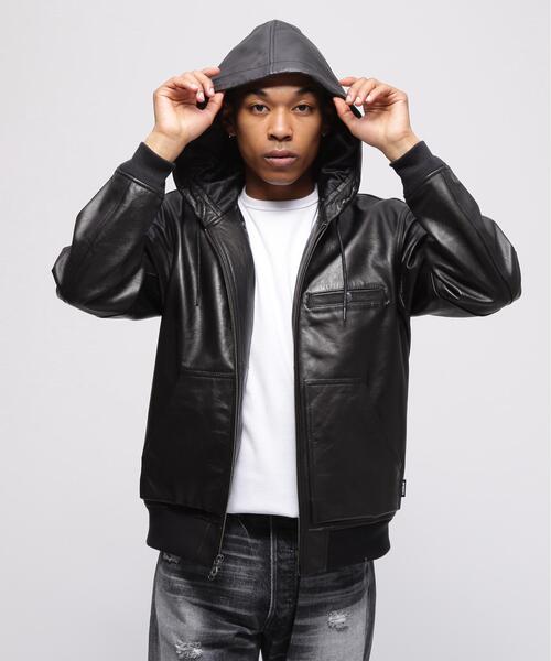 ブルゾン アウター GOAT VEGE HOODED JACKET / ゴート ベジ フーデッド ジャケット / AVIREX / アヴィレックスの画像