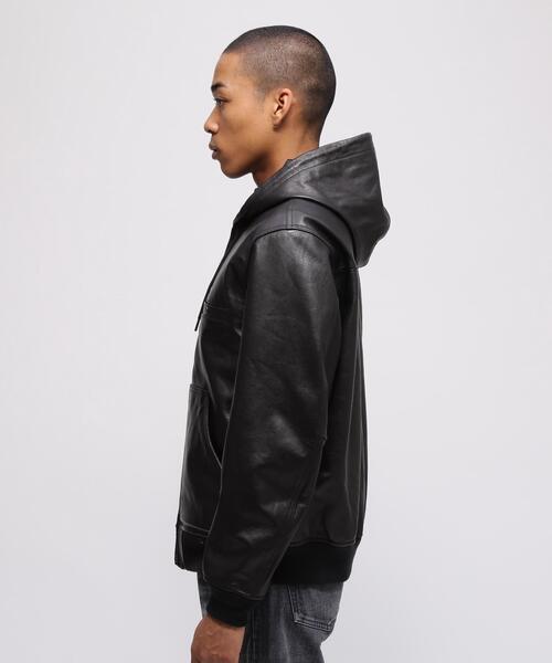 ブルゾン アウター GOAT VEGE HOODED JACKET / ゴート ベジ フーデッド ジャケット / AVIREX / アヴィレックスの画像