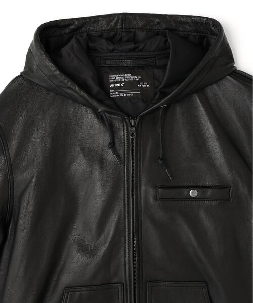 ブルゾン アウター GOAT VEGE HOODED JACKET / ゴート ベジ フーデッド ジャケット / AVIREX / アヴィレックスの画像