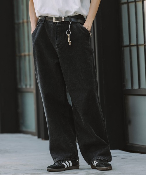 Bleme チノパン 19oz ヴィンテージ加工 ワイドストレート 高密度