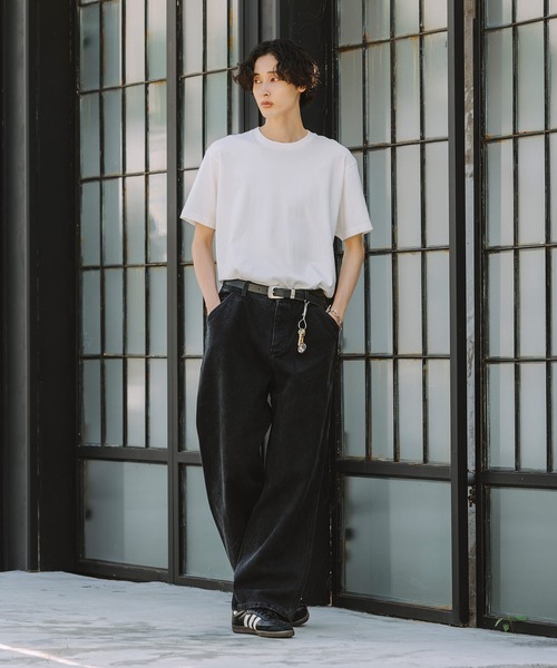 Bleme チノパン 19oz ヴィンテージ加工 ワイドストレート 高密度