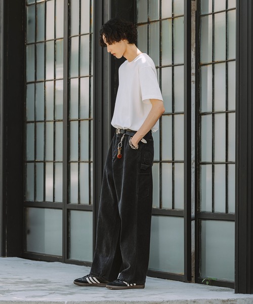 Bleme チノパン 19oz ヴィンテージ加工 ワイドストレート 高密度