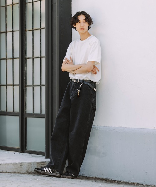 Bleme チノパン 19oz ヴィンテージ加工 ワイドストレート 高密度