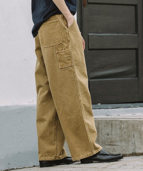 Bleme チノパン 19oz ヴィンテージ加工 ワイドストレート 高密度
