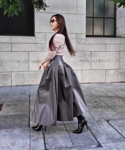 THEODORIC.dy（セオドリックディ） スカート ヘップバーンレザーロング