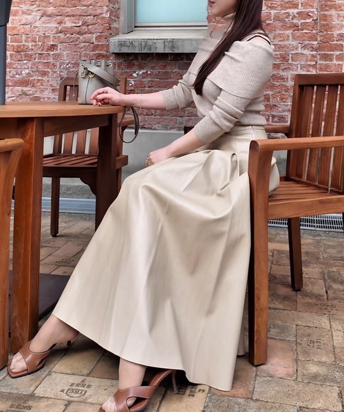 THEODORIC.dy（セオドリックディ） スカート ヘップバーンレザーロング