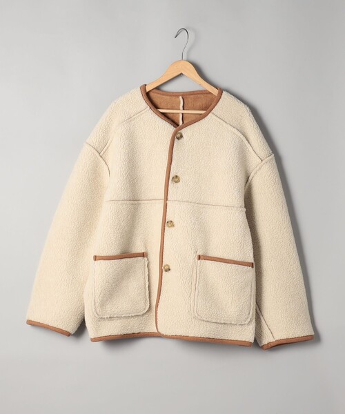 coen（コーエン） ジャケット ノーカラージャケット リバーシブル ノー