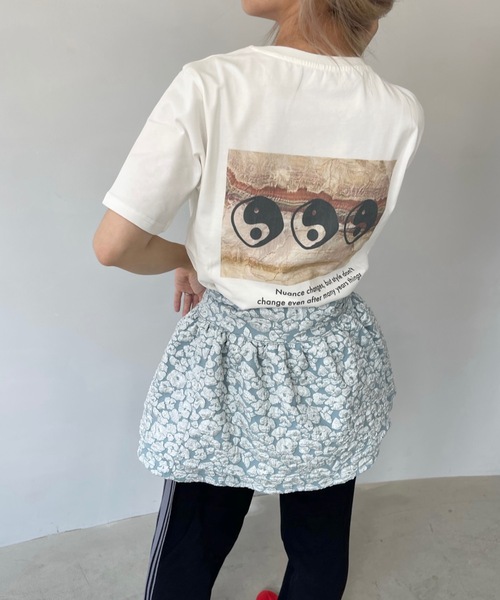 「SANSeLF」 半袖Tシャツ FREE ホワイト レディース_画像5