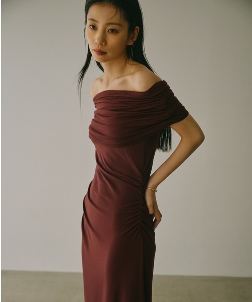 anuans（アニュアンス） 半袖ワンピース SMALL ブラック レディース