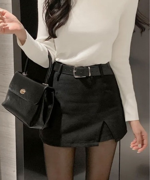 スカート ベルト付き スリット パンツ : ZOZOTOWN Yahoo!店 - 通販