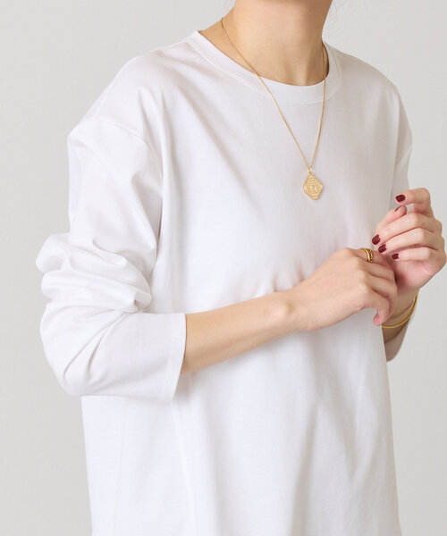 マルチボーダー クルーネック長袖Tシャツ(M 01白): トップス | TAKA-Q ONLINE SHOP／タカキューオンラインショップ【公式通販】 新品タグ付きCOLLAGEホワイト 長袖Tシャツ
