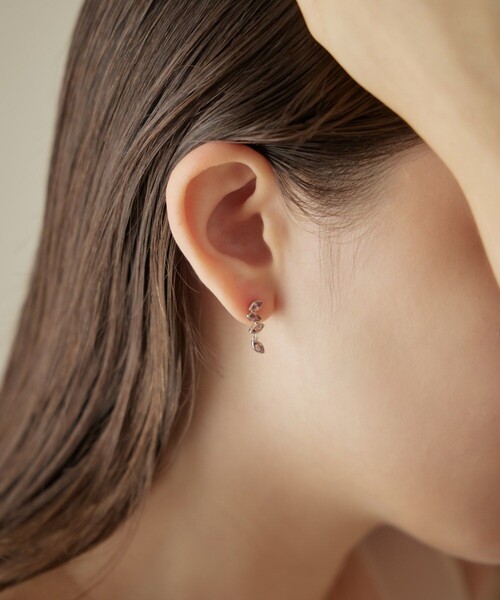 ete bijoux（エテ ビジュー） ピアス 「トーン」 K18RBG マラヤ