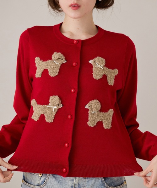 Jolly Poupee カーディガン プードルニットカーディガン レディース