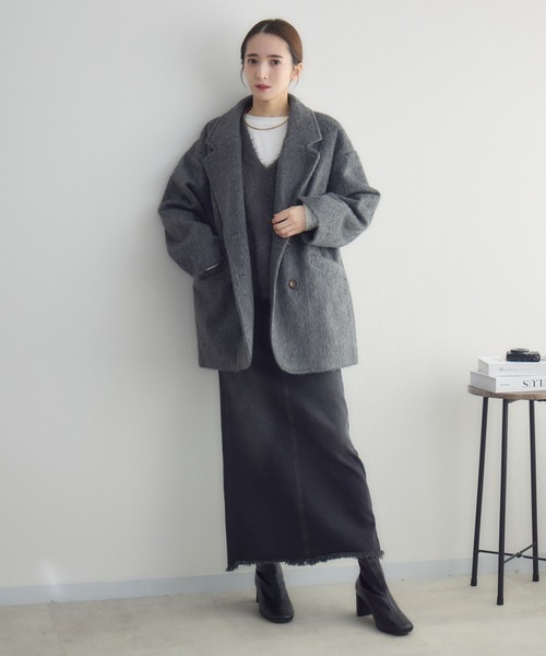 RU.TI.LE ベスト ジレ 「RU.TI.LE」シャギーニットベスト レディース